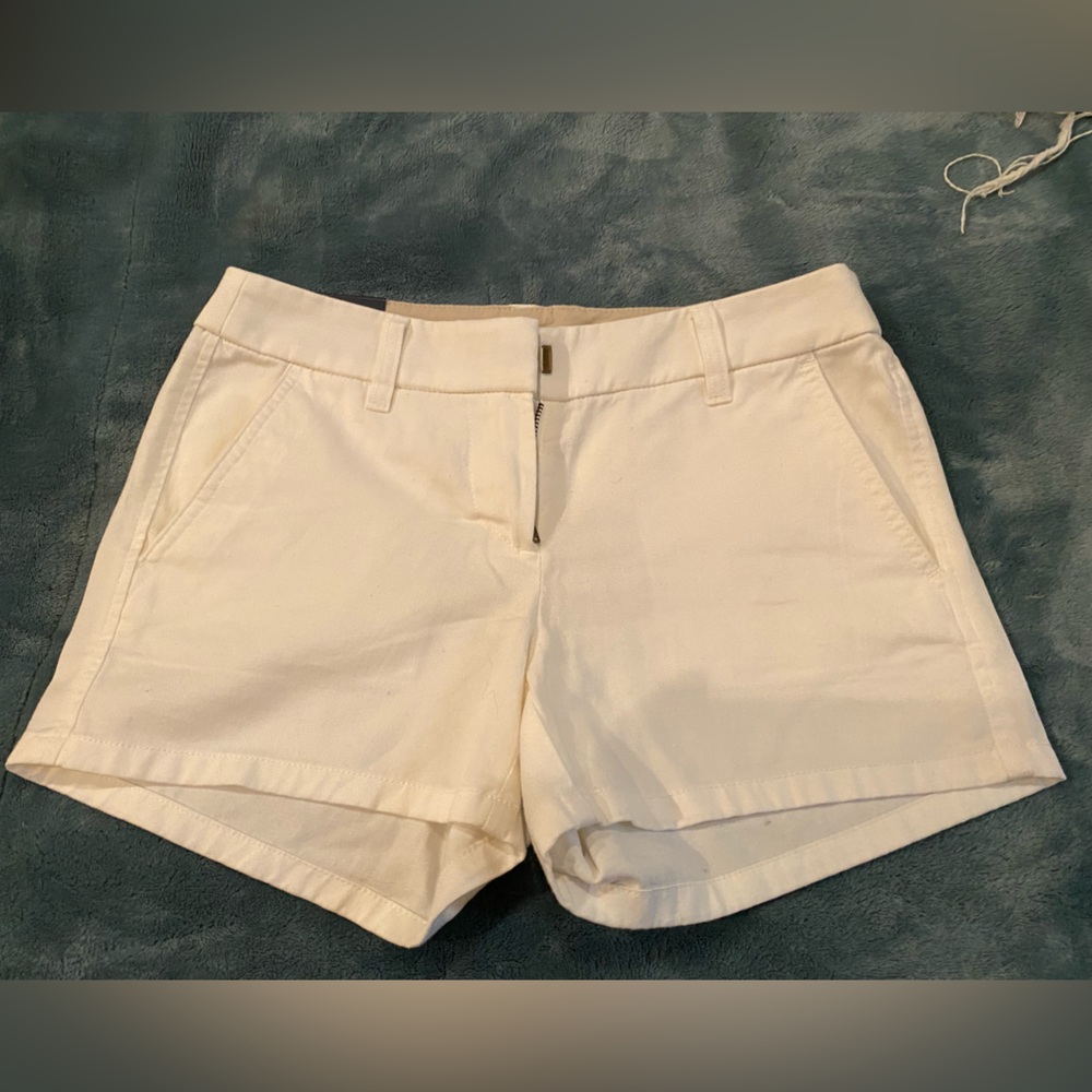 NEW J CREW WHITE SHORTS